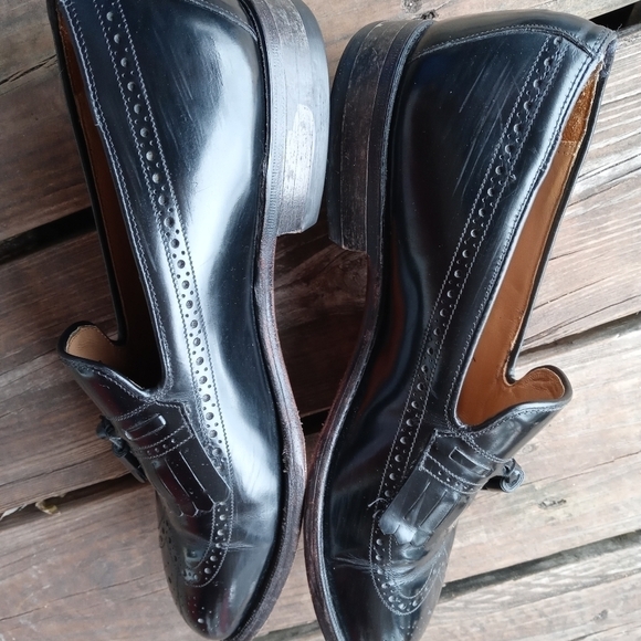 Johnston Murphy Men's 10D/B Back Kiltie Tassel Wingtip Brogue USA  Shoes A7pm - Picture 6 of 8